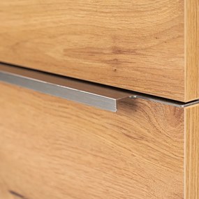 Dulap inferior Vario Trim 100 cu lavoar, stejar alb