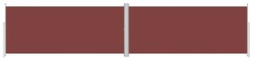 Copertina laterala retractabila, maro, 220x1000 cm Maro, 220 x 1000 cm