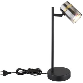 Veioza, lampa de masa design industrial Trabby negru