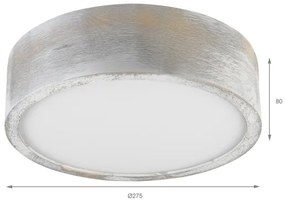 Brilagi - Plafonieră PINO 1xE27/15W/230V pin/argintiu Ø 27,5 cm