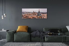 Tablouri canvas Cracovia Panorama bisericilor de iarnă