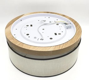 Plafonieră Brilagi BELLADONNA 2xE27/15W/230V d. 40 cm crem/stejar