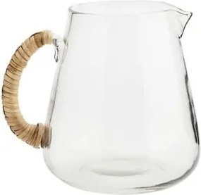 Carafă din sticlă cu mâner din bambus, D15×H17 cm, 2 L, „Bamboo Jug"