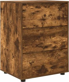 vidaXL Dulap de depozitare Stejar fumuriu 60 x 48 x 81 cm