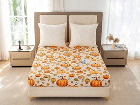 Cearsaf din microfibra AUTUMN PUMPKINS colorat 90x200 cm