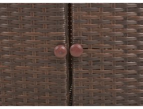 Masă auxiliară de grădină din ratan artificial 90x50 cm Padua – Garden Pleasure