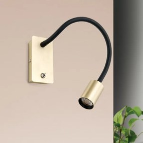 Veioză LED flexibilă de perete Orion WA 2-1342 KURT LED/5W/230V auriu