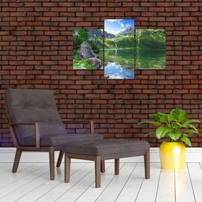 Tablou cu lac în munții Tatra (90x60 cm)
