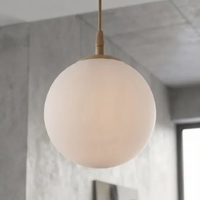 Lustru suspendat pe cablu COSMO 1xE14/10W/230V Ø 14 cm bej/alb