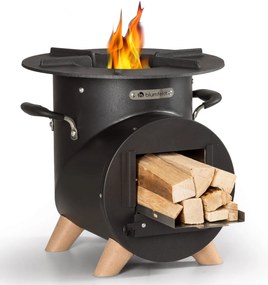 Oshima Rocket Stove Sobă de camping prietenoasă cu mediul înconjurător oțel mobil