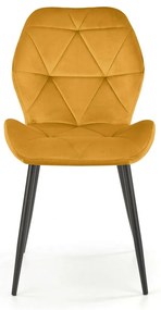 Scaun de bucaterie Pelor, galben/negru