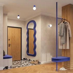 Plafonieră albastră cu abajur din sticlă ø 12 cm Orbital – Sollux