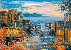 Tablou - Telecabină, San Francisco (70x50 cm)