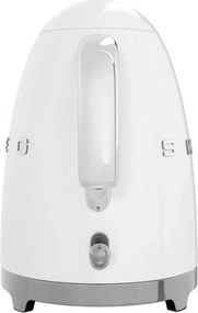 Fierbator electric SMEG KLF03WHEU, 2400W, 1.7 l, Oțel inoxidabil, Filtru lavabil, Auto. off, Alb