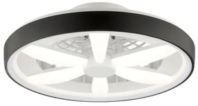 Ventilator LED RGBW de tavan cu lumină Brilliant GAIANO LED/48W/230V negru + telecomandă