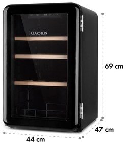 Vinetage 19 Uno, frigider pentru băuturi, 70 litri, 4-22°C, retro-design