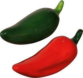 Set solnita si pipernita, forma de ardei, Jalapeno