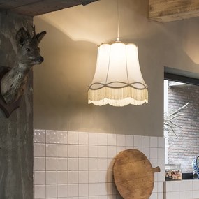 Lampă suspendată retro crem 45 cm - Granny