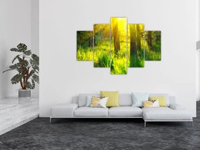 Tablou - Trezirea de primăvară a pădurii (150x105 cm)