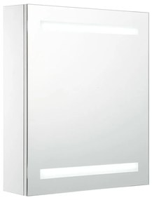 285115 vidaXL Dulap de baie cu oglindă și LED-uri, 50x13,5x60 cm