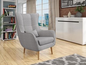 Fotoliu cu urechi Flerance (Gri) . Promo -16%. 1103806