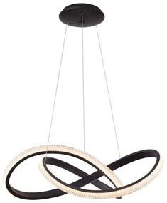 Lustra LED cu telecomanda design modern INFINITY 80 CCT BK