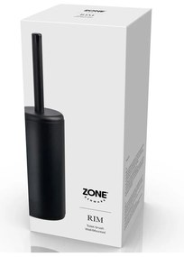 Suport de perete cu perie WC Zona Rim, negru