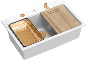 Chiuveta din granit MARC 110 WORKSTATION alb