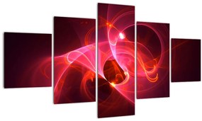 Tablou modern cu abstacție roz (125x70 cm), în 40 de alte dimensiuni noi