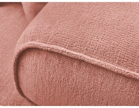Canapea roz cu tapițerie din chenille 237 cm Whesley – Bobochic Paris