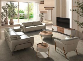 Canapea 2 locuri design italian, Functia Relax, Cowhide sand