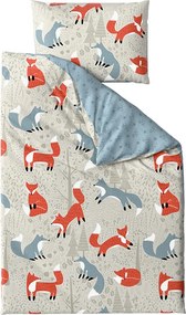 Lenjerie de pat creponata pentru patut Renforce FOXIVA grena Dimensiune lenjerie de pat: 45 x 65 cm | 90 x 140 cm