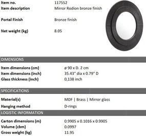 Oglinda decorativa design LUX Rodion 90cm