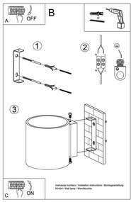 Aplică Sollux Roda, negru