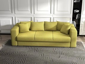 Canapea extensibilă dumonde cu ladă de depozitare si sezut confortabil din spuma high-density, Gloria Enjoy Green 240x100 cm