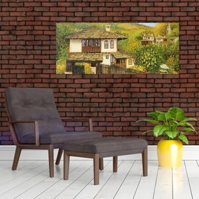 Tablou - Cabane în timpul verii (120x50 cm)