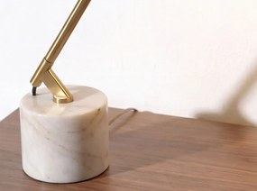 Lampa de masa din otel cu baza din marmura Contemporary