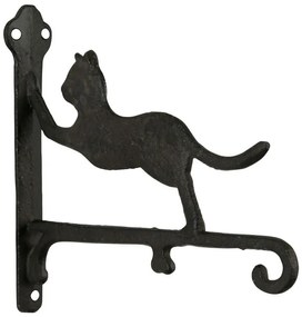 Cuier de perete decorativ, din fonta, L26 cm, Le Chat