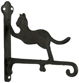 Cuier de perete decorativ, din fonta, L26 cm, Le Chat