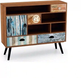 Comoda MEZO KM3, multicolor, PAL/metal, 93x29x80 cm