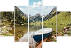 Tablou - Seealpsee, lac din Elveția (150x105 cm)