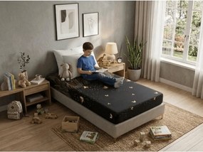 Cearsaf din microfibra VISATA negru 180x200 cm