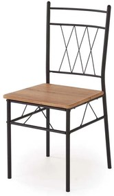 Set masă și scaune Faust 4+1, stejar / negru