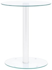 vidaXL Măsuță de cafea, transparent, 40 cm, sticlă securizată