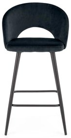 Scaun de bar Barnes, negru