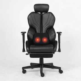 LUMINA X-Motion Confort – Susținere Lombară Avansată, Masaj Integrat și Relaxare Ergonomică Totală, PU, Negru