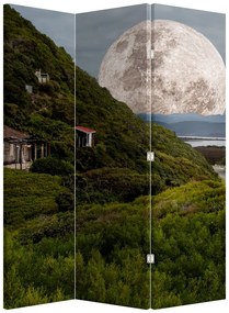 Paravan - Peisaj cu luna (126x170 cm)