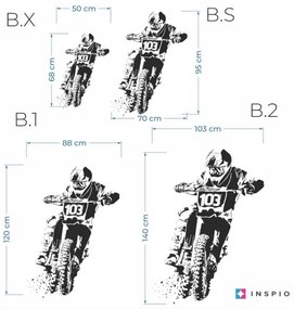 INSPIO Autocolant de perete - Motocross