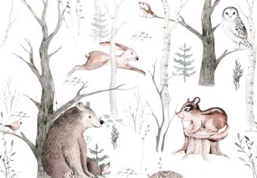 Fototapet - Animale de pădure (147x102 cm)