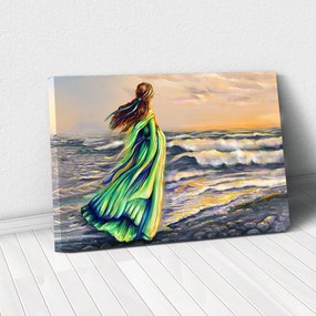 Tablou Canvas - Plimbare pe plaja 40 x 65 cm